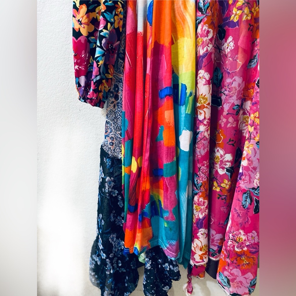 Multicolor Asymmetrical Dress - Picture 3 of 7